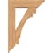 Ekena Millwork Merced Traditional Smooth Bracket w/ Offset Brace, Western Red Cedar, 7 1/2"W x 28"D x 40"H BKT0806X28X40MRC01SWR - alternate 4